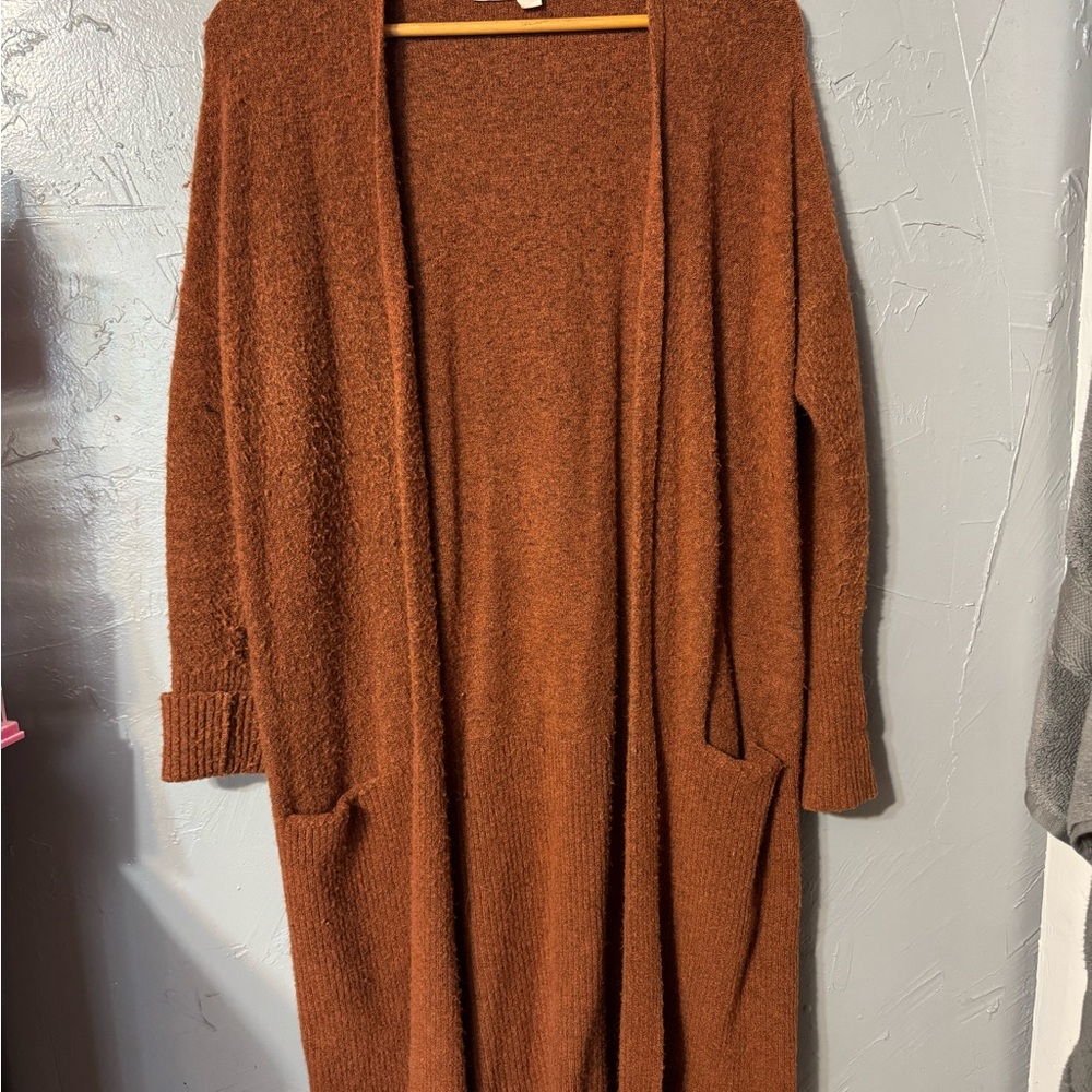 Chelsea & Violet Brown Knit Cardigan Sweater